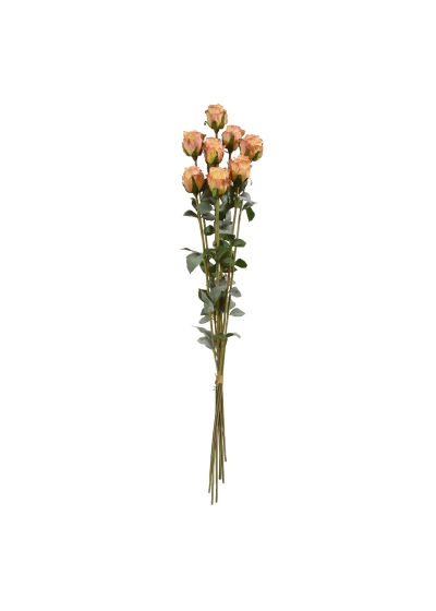Fascio di Rose Artificiali x8 70cm Arancione