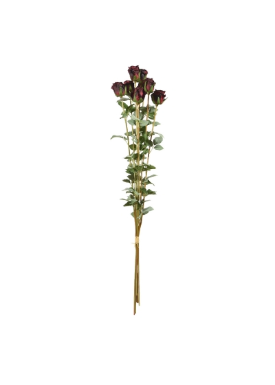 Fascio di Rose Artificiali x8 70cm Rosso
