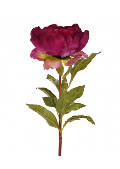 Peonia (Paeonia) fiore Artificiale Deluxe 55cm cerise