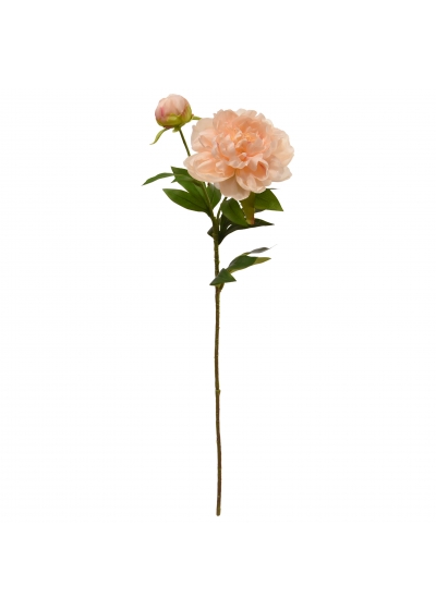 Peonia fiore Artificiale 69cm Rosa Rosa Salmone