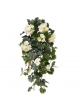 Geranio Pendente Artificiale 65cm UV Crema