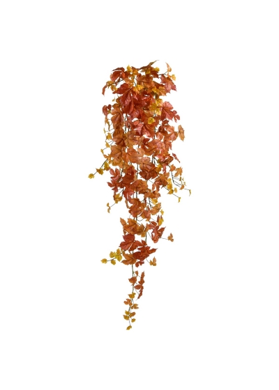 Acero autunnale Pianta Pendente Artificiale 120cm - Arancione