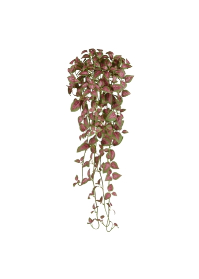 Coleus Pianta Pendente Artificiale 90cm - Rosa/Verde