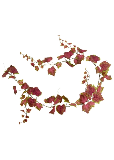 Foglia di vite Ghirlanda Pianta Pendente Artificiale 180cm - Rosa