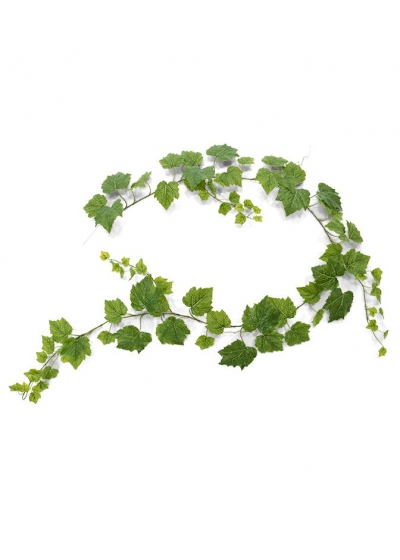 Foglia di vite Ghirlanda Pianta Pendente Artificiale 180cm - Verde