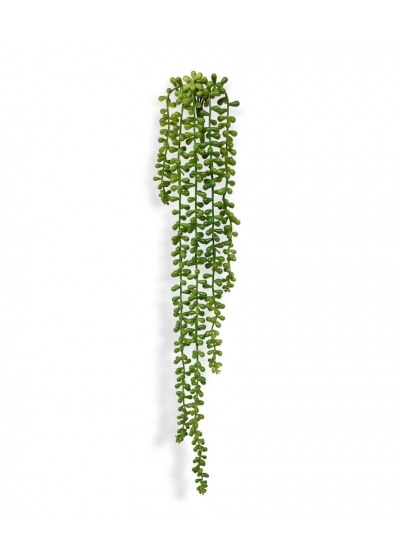 Senecio Pearl Pianta Artificiale Pendente 55cm