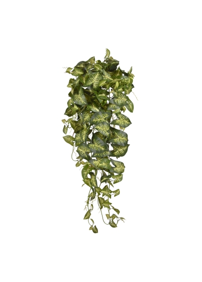 Syngonium Pianta Pendente Artificiale 90cm - Variegato