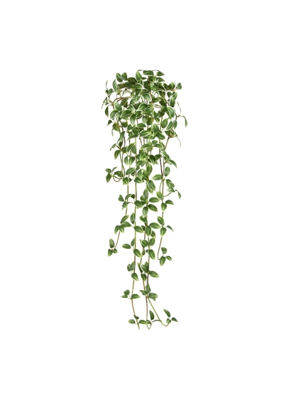 Tradescantia Pianta Pendente Artificiale 90cm - Variegato