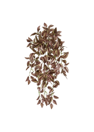 Tradescantia Pianta Pendente Artificiale Viola Porpora 50cm