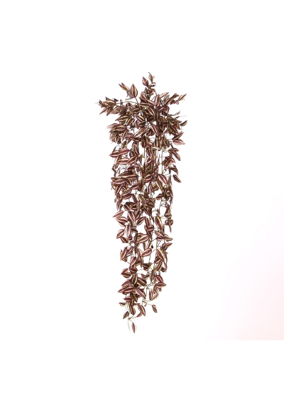 Tradescantia Pianta Pendente Artificiale Viola Porpora 90cm