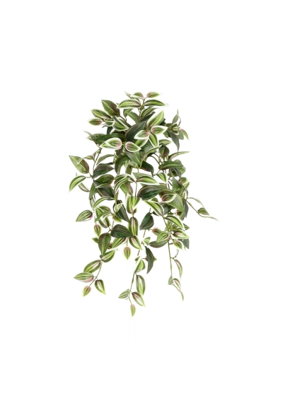 Tradescantia Variegato Pianta Pendente Artificiale 50cm