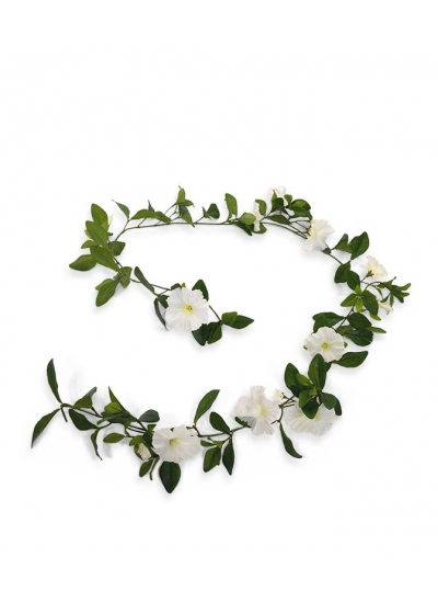 Ghirlanda di Petunia Artificiale Deluxe 180cm - Crema