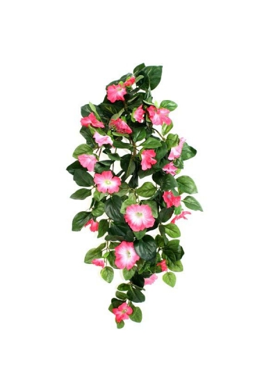 Petunia Artificiale Deluxe Pendente 80cm - Rosa