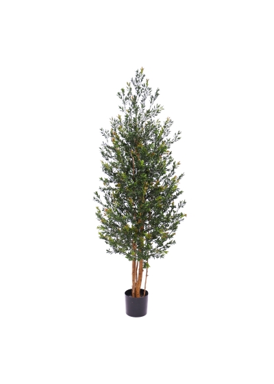 Bosso siepe Artificiale 165cm Verde/Rosso