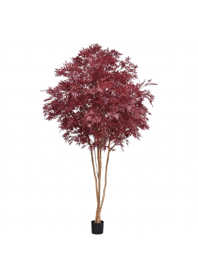 Acero giapponese Bonsai Artificiale Deluxe 210cm Burgundy