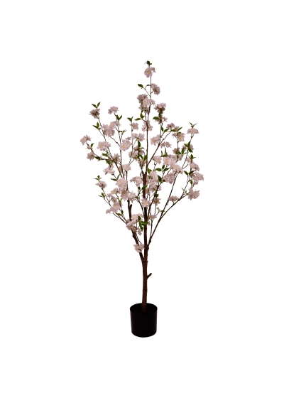 Albero Artificiale di ciliegio in fiore 150cm Crema
