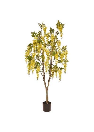 Glicine Albero Artificiale 180cm Giallo