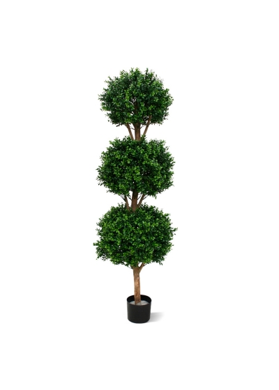 Bosso sfera Deluxe x3 Pianta Artificiale 175cm - UV Resistente