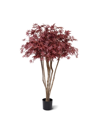 Acero Deluxe Albero Artificiale su tronco 130cm - Borgogna