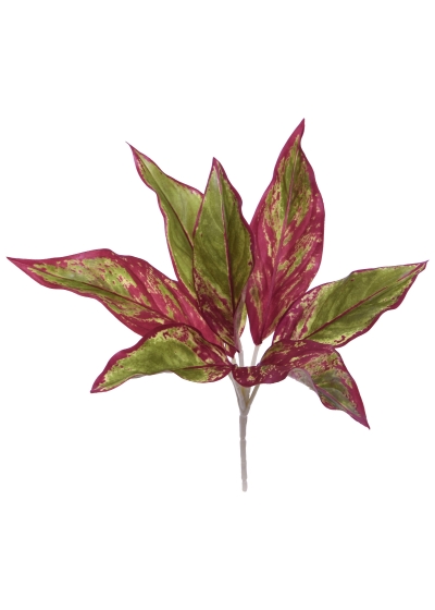 Aglaonema Lipstick Pianta Artificiale 35cm
