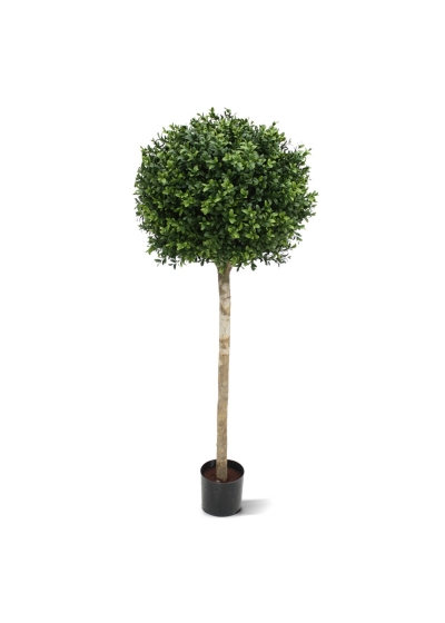 Buxus sfera su tronco Artificiale 110cm - UV Resistente