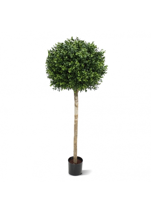 Buxus sfera su tronco Artificiale 110cm - UV Resistente