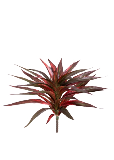 Dracena Pianta Artificiale Verde-Rosso 30cm