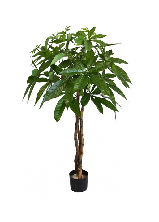 Pachira sfera Pianta Artificiale su tronco 75cm