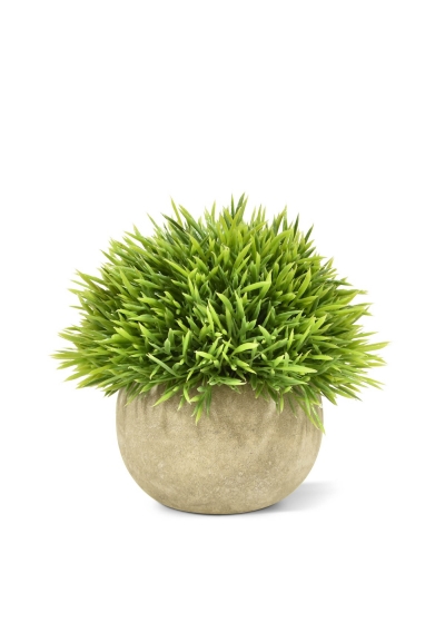 Mini Bambù Pianta di Erba Artificiale in vaso 14cm - Verde