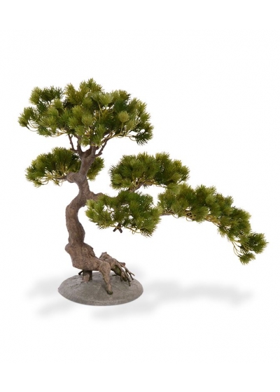 Pino Bonsai Albero Artificiale su base 50x60cm