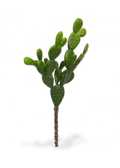 Opuntia Cactus Artificiale 30cm - Verde