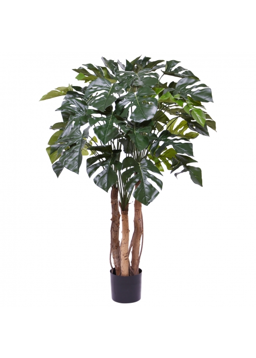 Monstera Pianta Artificiale Deluxe 120cm su tronco