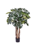 Monstera Pianta Artificiale Deluxe 120cm su tronco