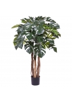 Monstera Pianta Artificiale Deluxe 120cm su tronco