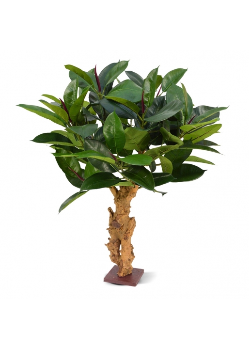 Philodendron su base Pianta Artificiale 80cm