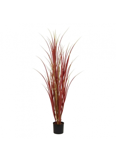 Erba palustre Deluxe UV Pianta Artificiale 120cm Bordeaux