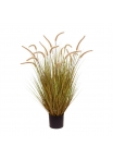 Pennisetum Pianta di Erba Artificiale 95cm Marrone