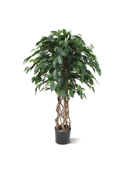 Ficus Exotica a sfera su tronco Artificiale 125cm