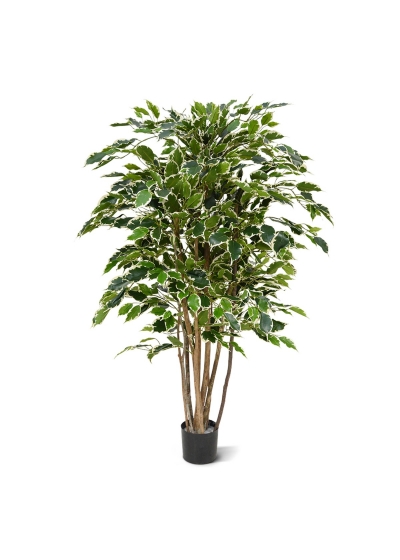 Ficus Exotica Deluxe Pianta Artificiale 125cm - Variegato