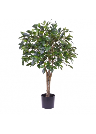 Ficus Folia Pianta Artificiale su tronco 75cm
