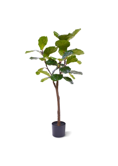 Ficus Lyrata Albero Artificiale su tronco 120cm