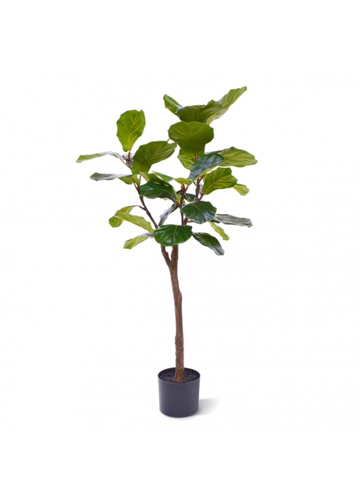 Ficus Lyrata Albero Artificiale su tronco 120cm