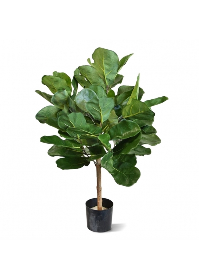 Ficus Royal Lyrata sfera Deluxe Pianta Artificiale 75cm