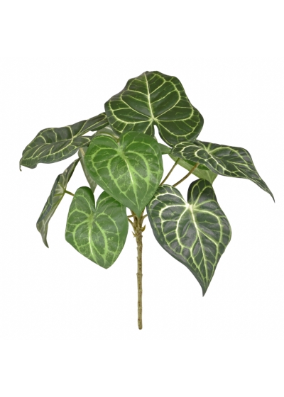 Anthurium Clarinervium Pianta Artificiale 30cm