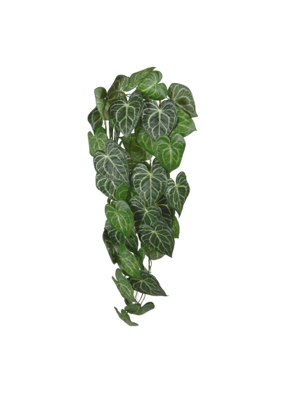 Anthurium Clarinervium Pianta Pendente Artificiale 80cm