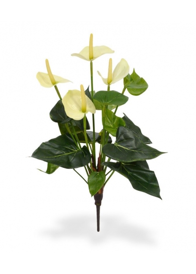 Anthurium Pianta Artificiale 40cm - Crema