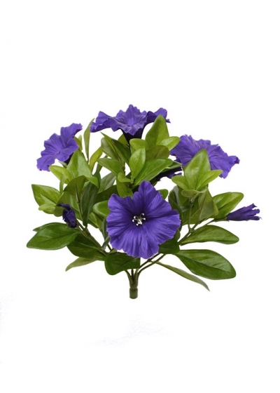 Bouquet di Petunia Artificiale 25cm Viola Porpora