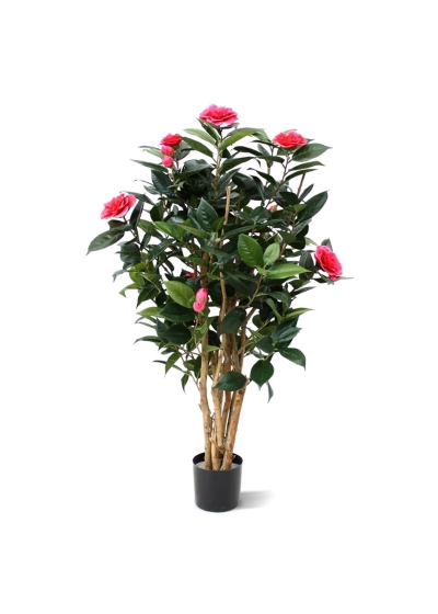 Camelia Japonica Deluxe Pianta Artificiale 100cm - Rosa