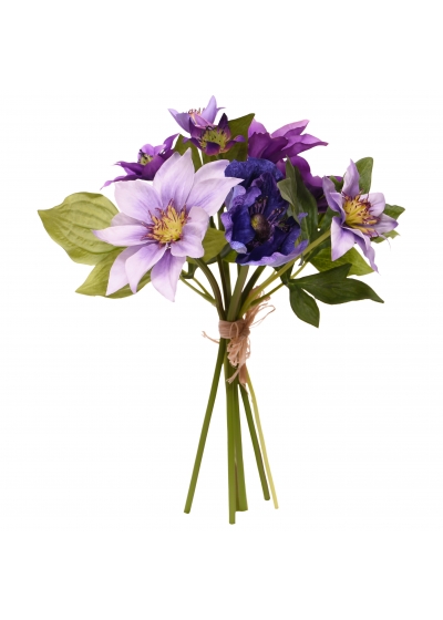 Clematis Bouquet Artificiale 30cm lilla