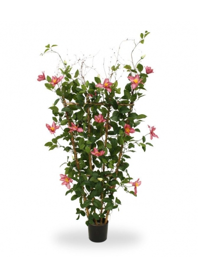 Clematis siepe Artificiale 125cm - Rosa